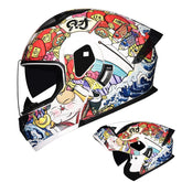 Dual Lens Flip-Up Full Face Motorcycle Helmet by Snagg A Motorcycle Helmet