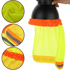 Reflective Stripe Neck Shield Safety For Hard Hats by Snagg A Neck Shield