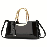 Elegant Ladies’ Glossy PU Leather Evening Purse by Snagg It Purses