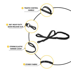 Tactical Dog Harness with MOLLE Pouches – Training Vest for Medium & Large Dogs, German Shepherd