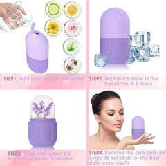 Silicone Ice Cube Facial Roller – Reusable Eye & Face Cooling
