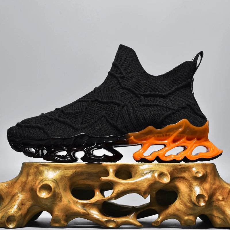 Black Sneakers – Lightweight Trainers with Height Boost - SnaggIt