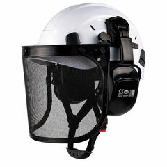 Forestry safety helmet kit with mesh face shield and earmuffs – image 14