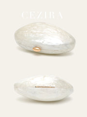 Shell-Shaped Acrylic Evening Clutch by Snagg It Purses