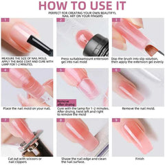27 Color Ultimate Professional Manicure Station – Poly Extension & Gel Polish Mega Kit with UV/LED System