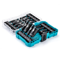 16 Piece SAE Magnetic & Deep Nut Driver Set – Chrome Vanadium Steel with Toolbox for Impact Drill, Car Repair & DIY