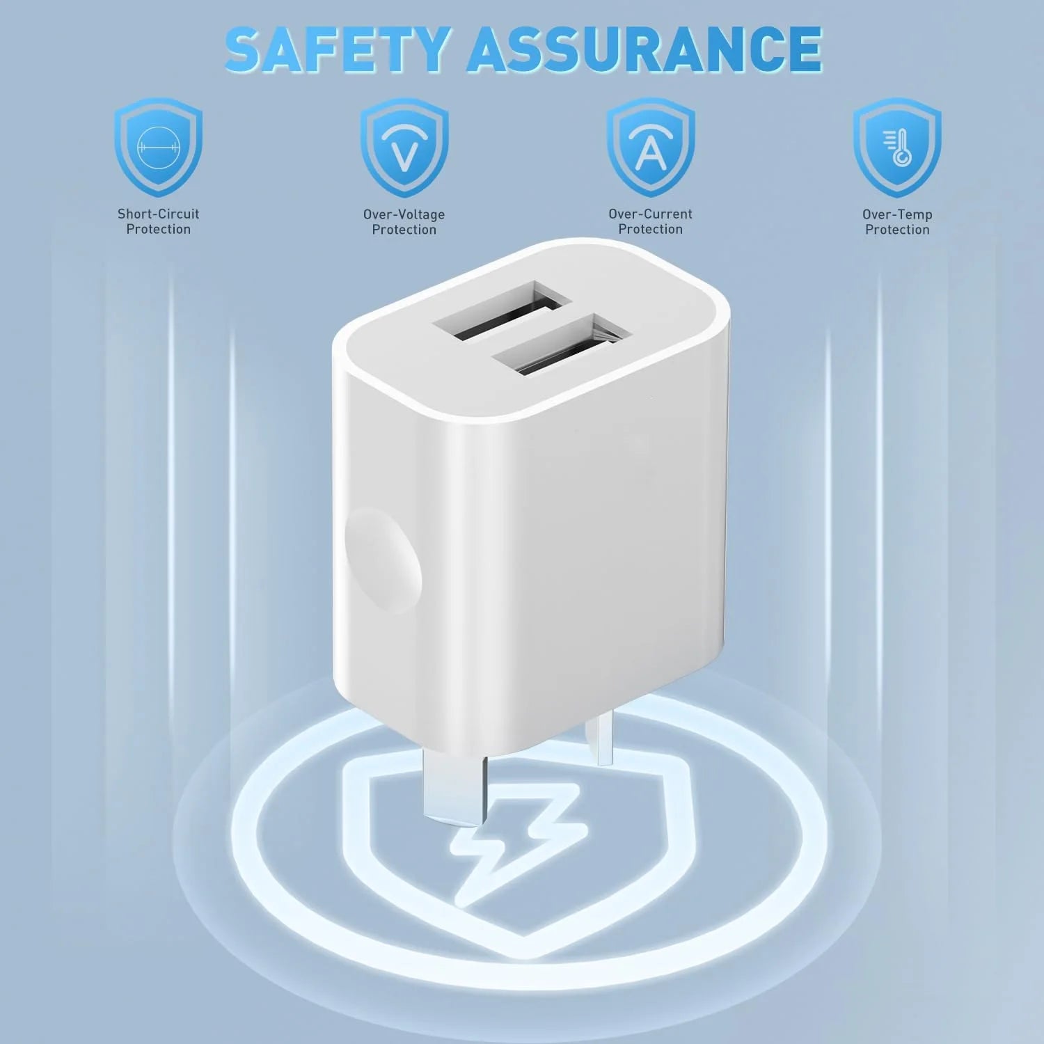 1/5Pcs 5V 2A Dual Port USB Charging Adapter by Snagg An Adapter