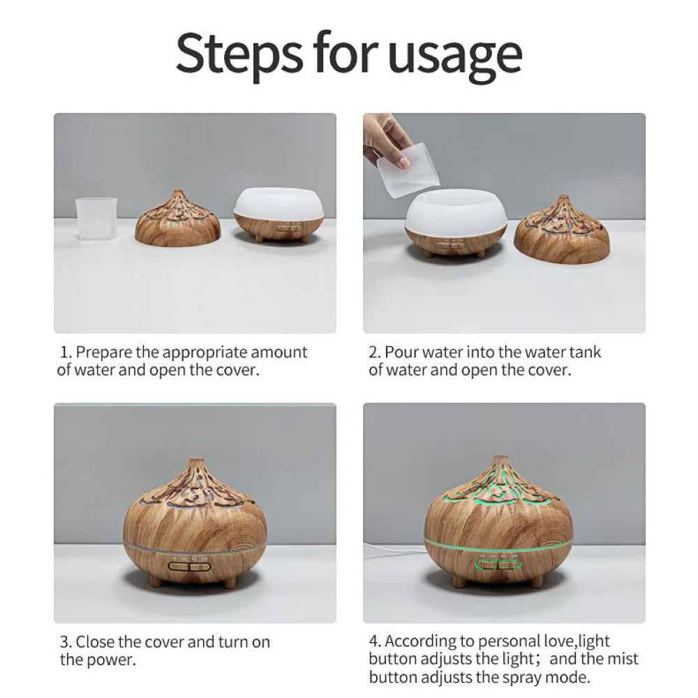 500ml Ultrasonic Aroma Diffuser & Air Humidifier by Snagg A Diffuser