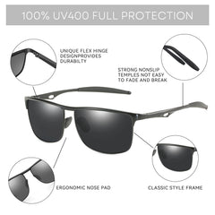 Fashion Aluminum Polarized Sunglasses by Snagg It Sunglasses