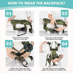 Adjustable Front & Backpack Style for Dogs & Cats - SnaggIt