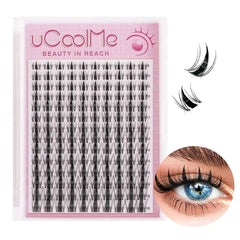 Professional DIY Fairy Manga Lash Cluster Set – 140 Piece Natural Anime Extension Kit