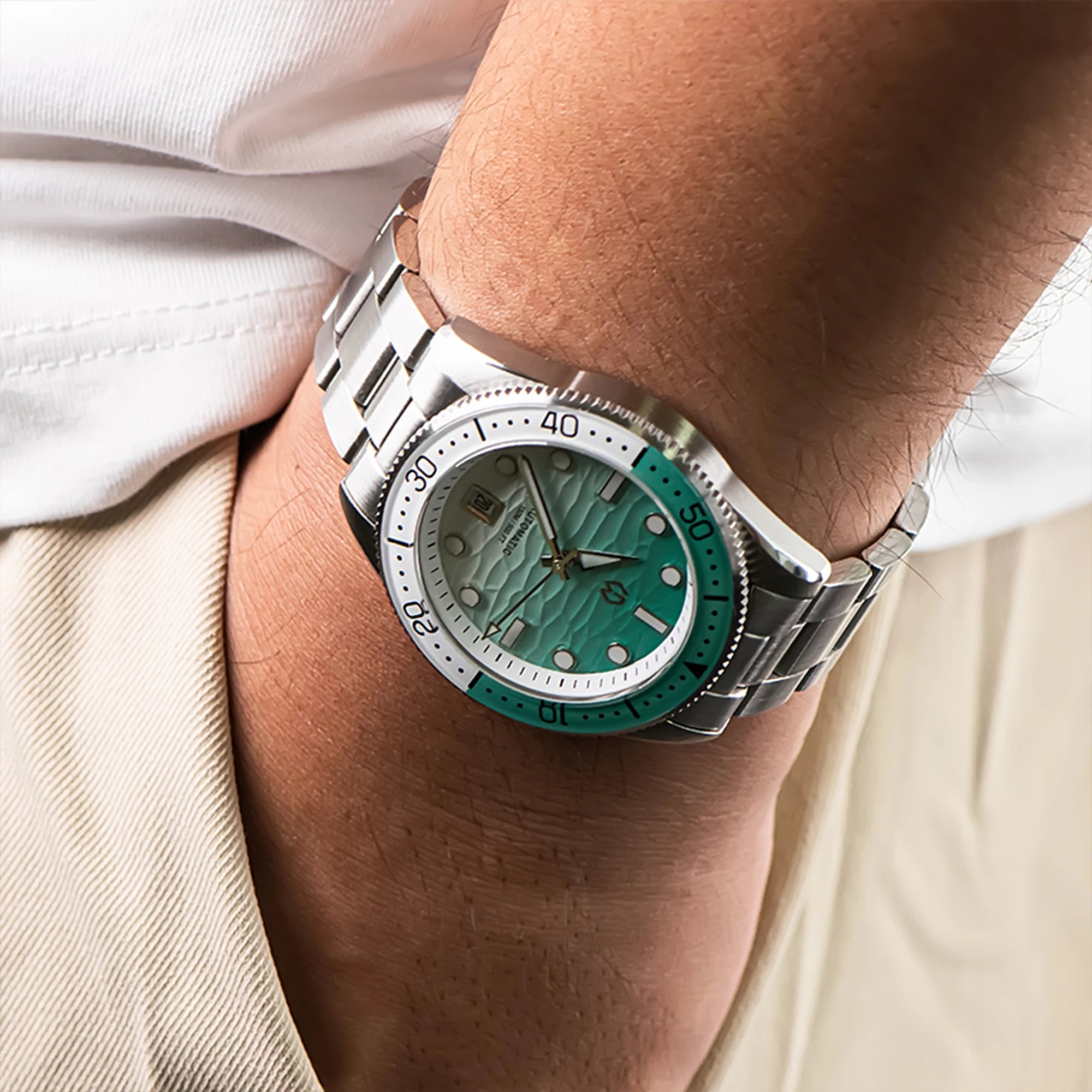 Ocean Blue Automatic Diver’s Watch – Sapphire Glass | 150M Water Resistance - Men’s Watches