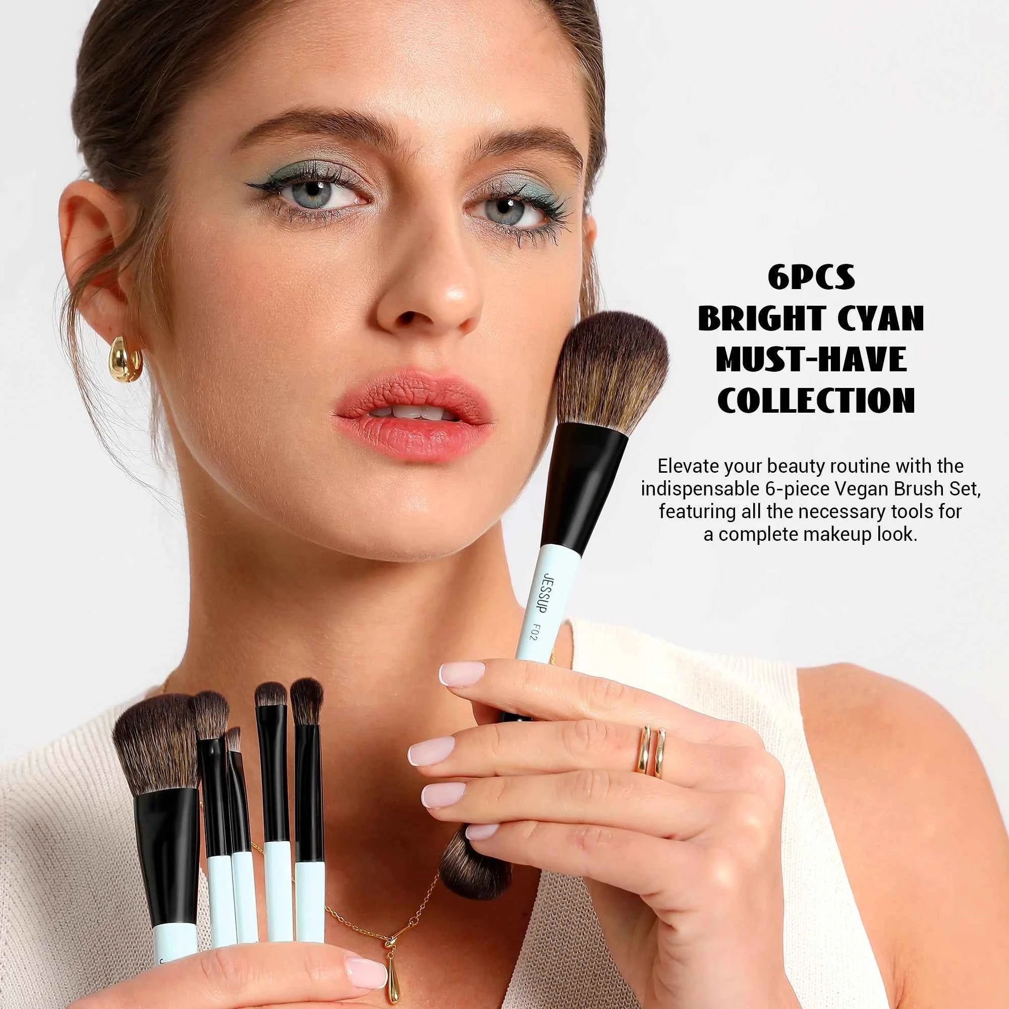 10 Pcs Double Sided Makeup Brush Set