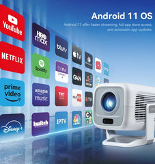 1080P HD Smart Projector – Native Full HD with 4K Support by Snagg A Projector