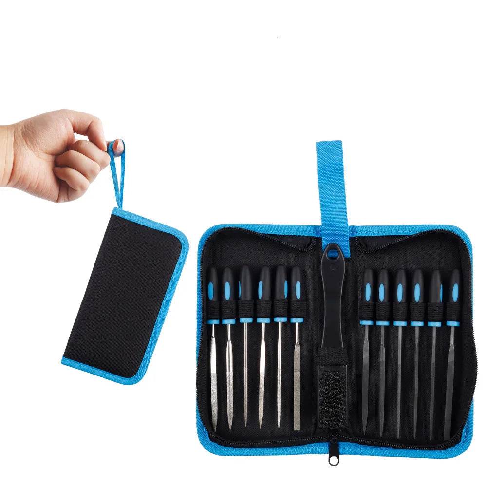 13-Piece Multi-Purpose Diamond & Steel Needle File Set - SnaggIt
