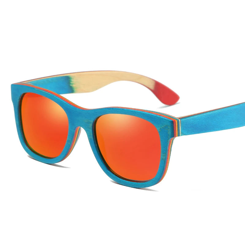 Skateboard Wooden Sunglasses by Snagg It Sunglasses