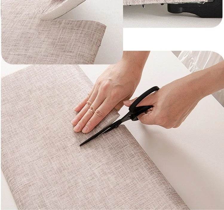 3D Self-Adhesive Linen Wall Panel Stickers - SnaggIt