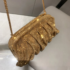 Elegant Rhinestone Crystal Evening Clutch by Snagg It Purses