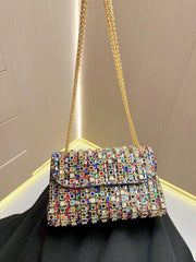 Luxury Full Rhinestone Rectangular Clutch by Snagg It Purses