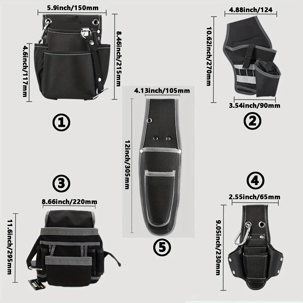 5-Slot Tool Belt Pouch - SnaggIt