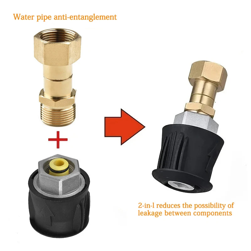 360° Rotating Hose Connector by Snagg A Fitter