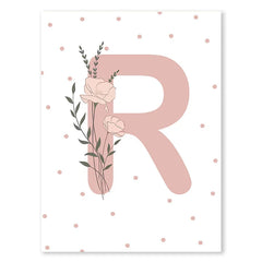 Pink Butterfly And Letters Wall Art by Snagg A Print