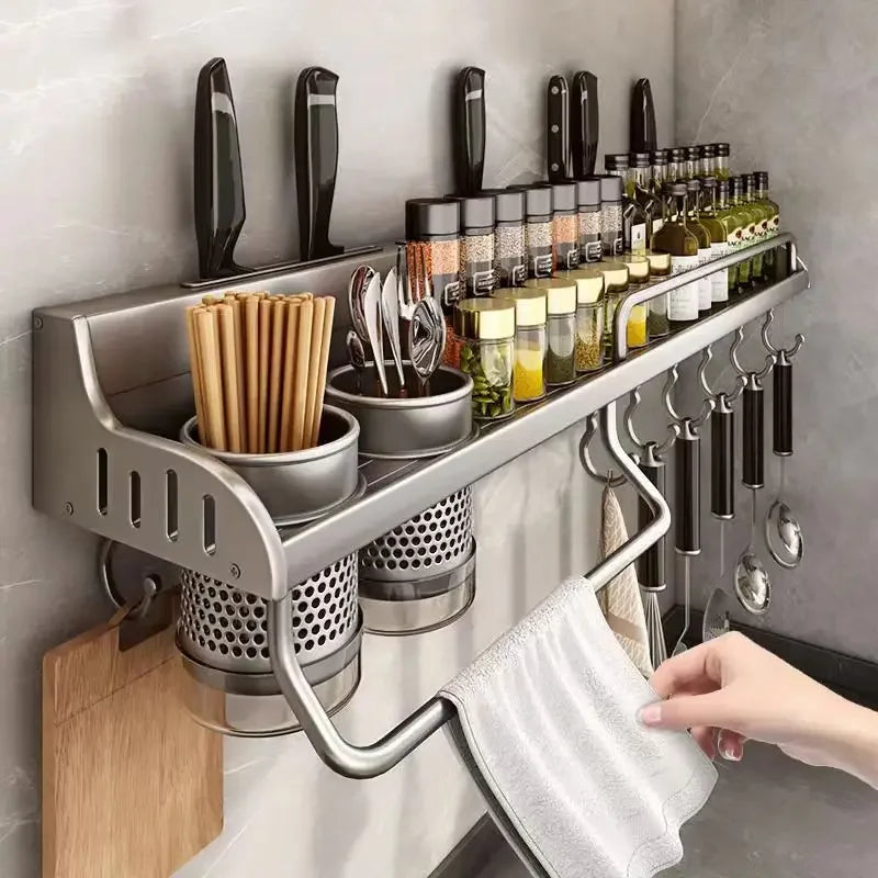 50cm Wall-Mounted Kitchen Storage Rack by Snagg A Rack