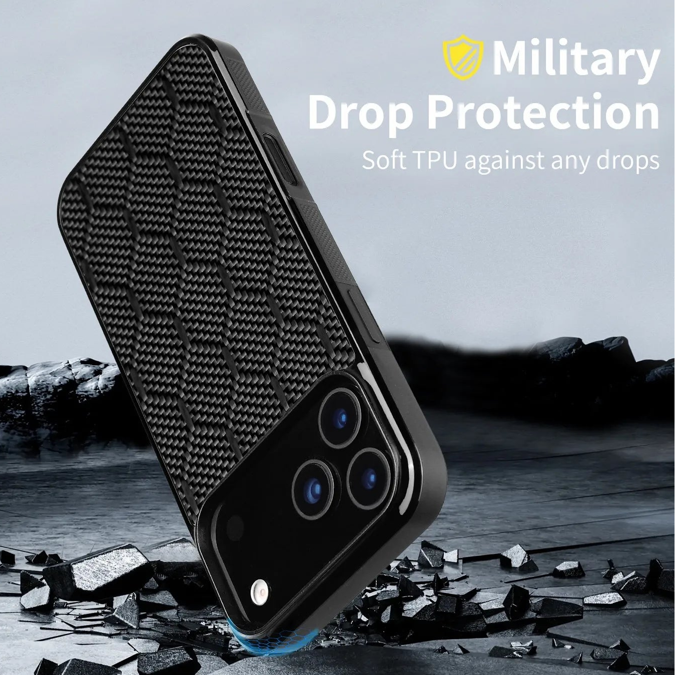 Magnetic Forged Carbon Fiber Honeycomb Case for iPhone Series by Snagg A Phone Case