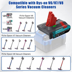 3-in-1 battery adapter for Dyson V6 V7 V8 – image 14