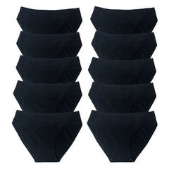 10-Pack Women’s Low-Waist Cotton Panties - SnaggIt