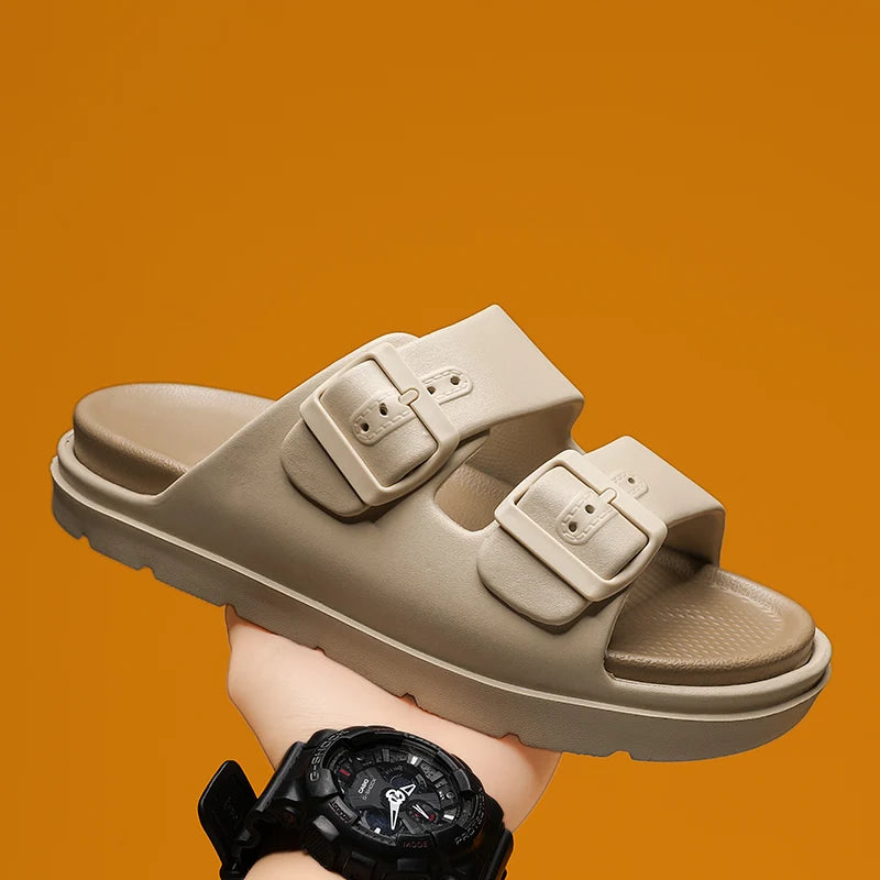 Men’s Retro Buckle EVA Slippers by Snagg A Slipper
