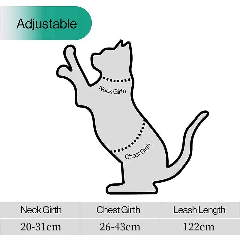 Adjustable Cat Harness and Leash Set - SnaggIt