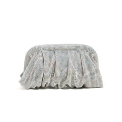 Shiny Rhinestone Crystal Fold Evening Clutch by Snagg It Purses