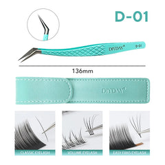 Professional Anti Slip Precision Tweezers – High-Density Fiber-Tip Lash & Brow Tools