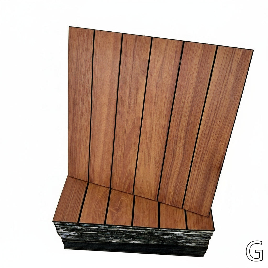 Self-Adhesive Vinyl Waterproof Wood-Grain Striped Wall Stickers by Snagg A Vinyl Sticker