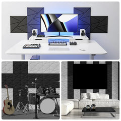 Self Adhesive Acoustic Wall Panels – 12 Pack by Snagg A Wall Panel