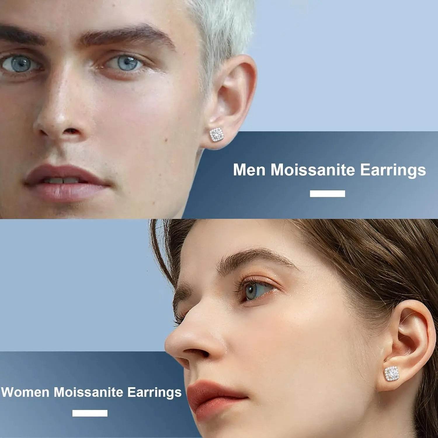0.5–2CT Moissanite Fang Stud Earrings - SnaggIt