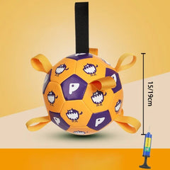 Interactive Dog Football Toy with Grab Tabs by Snagg A Toy