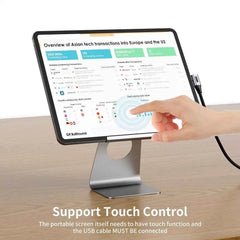 90-Degree HDMI to USB-C Cable 4K@60Hz 2.5M – Touch Monitor Support for Xreal, Xbox, PS5 & Laptop