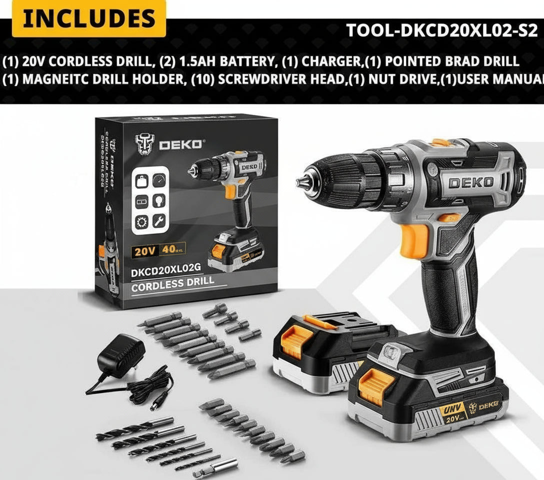 20V Cordless Drill Set - SnaggIt