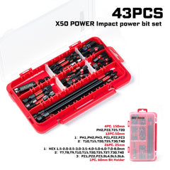 37 - 71PCS Impact Screwdriver Bit Set – Magnetic Multi Insert Power Bits with Nut Driver & Storage Case, S2 Steel