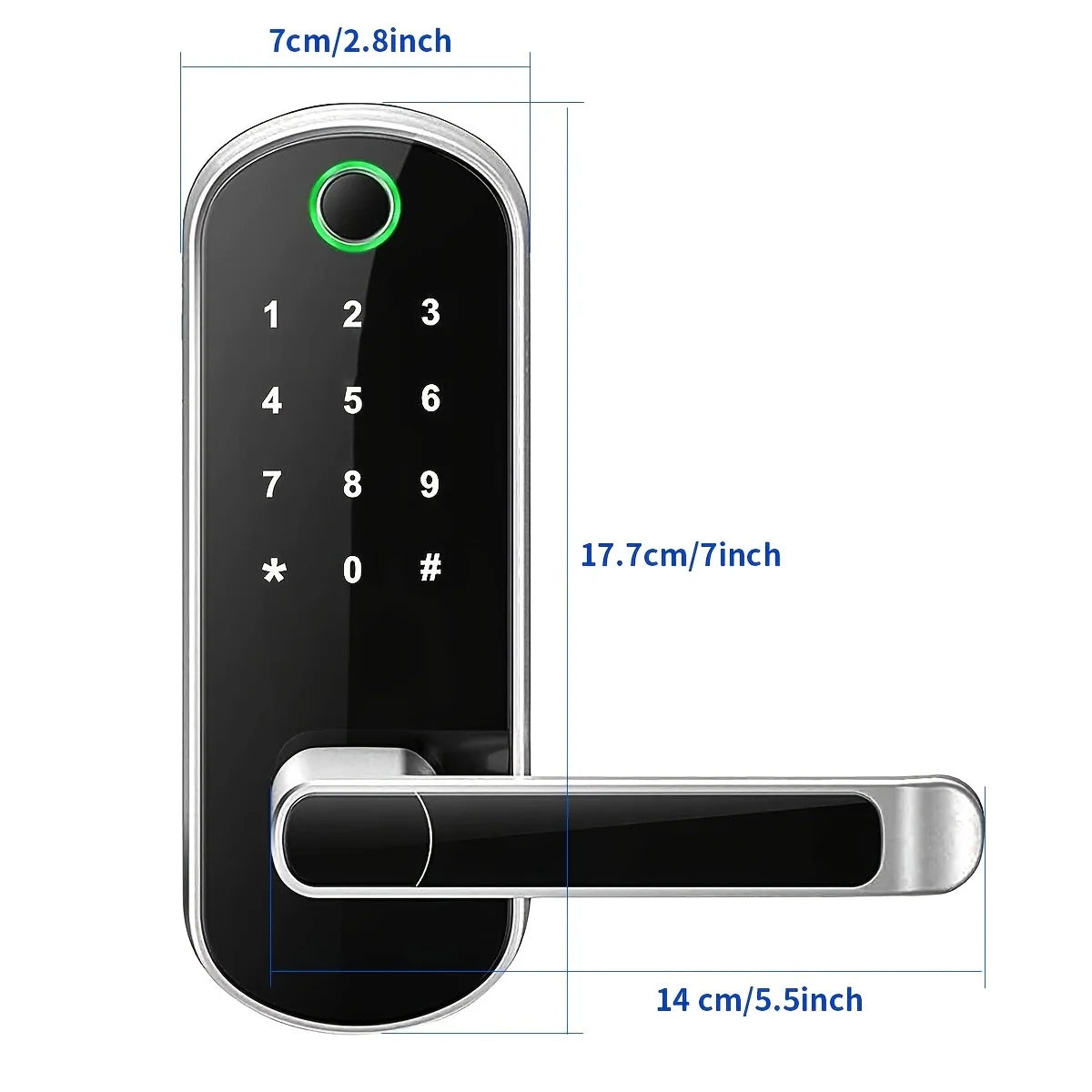 Smart Fingerprint Door Lock – WiFi Keyless Entry with Touchscreen by Snagg A Smart Door Lock
