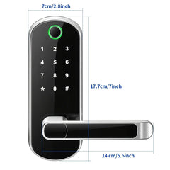 Smart Fingerprint Door Lock – WiFi Keyless Entry with Touchscreen by Snagg A Smart Door Lock
