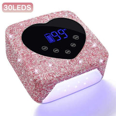 72W Professional Cordless UV/LED Nail Station – High Capacity Rechargeable Dryer with Smart HD Display