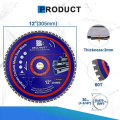 Professional Alloy Iron Cutting Disc | 165mm–355mm Carbide-Tipped Circular Saw Blade for Steel & Rebar