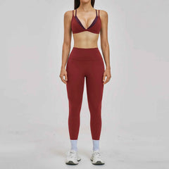 Women's 2-Piece Seamless Yoga Set | Sports Bra & High Waist Leggings Fitness Tracksuit