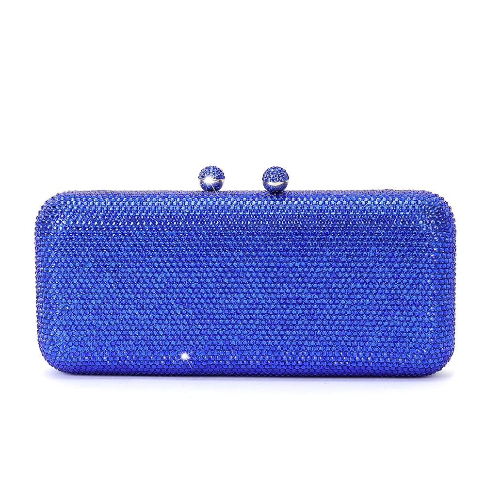 Italy-Inspired Crystal Diamond Evening Clutch by Snagg It Purses