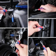 1/4" Mini Ratchet Wrench & 41-Piece Screwdriver Bit Set – Hex Torque Quick-Release Handle Repair Tool