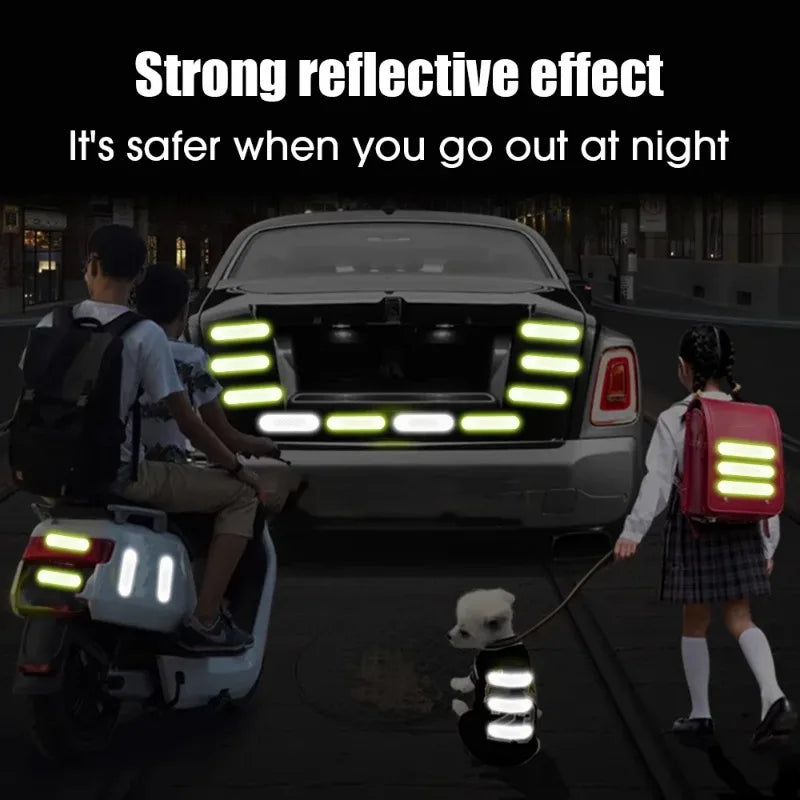 10-80PCS Helmet Safety Warning Reflective Stickers Strip by Snagg A Reflective Stickers