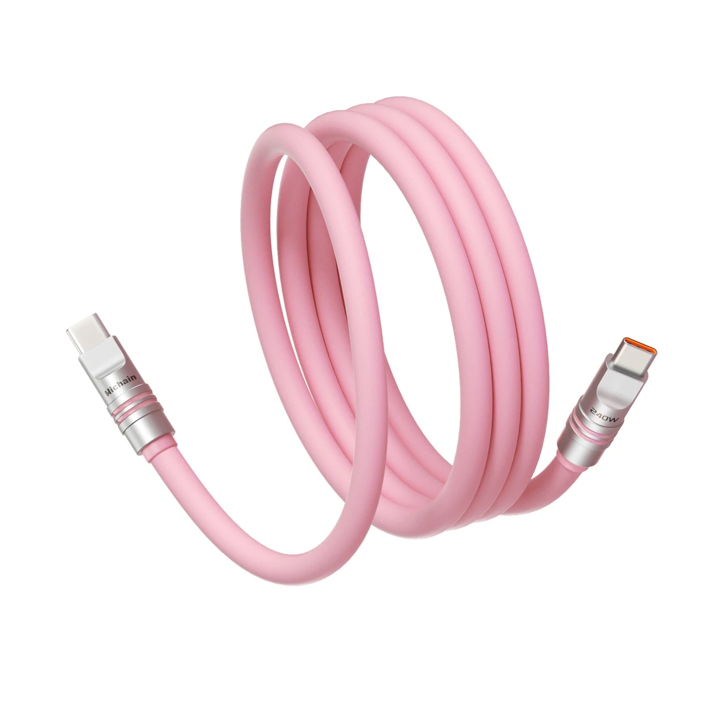 USB-C 240W PD Fast Charging Cable | Soft Liquid Silicone 1.2M/2M for iPhone Laptop Tablets Earphones